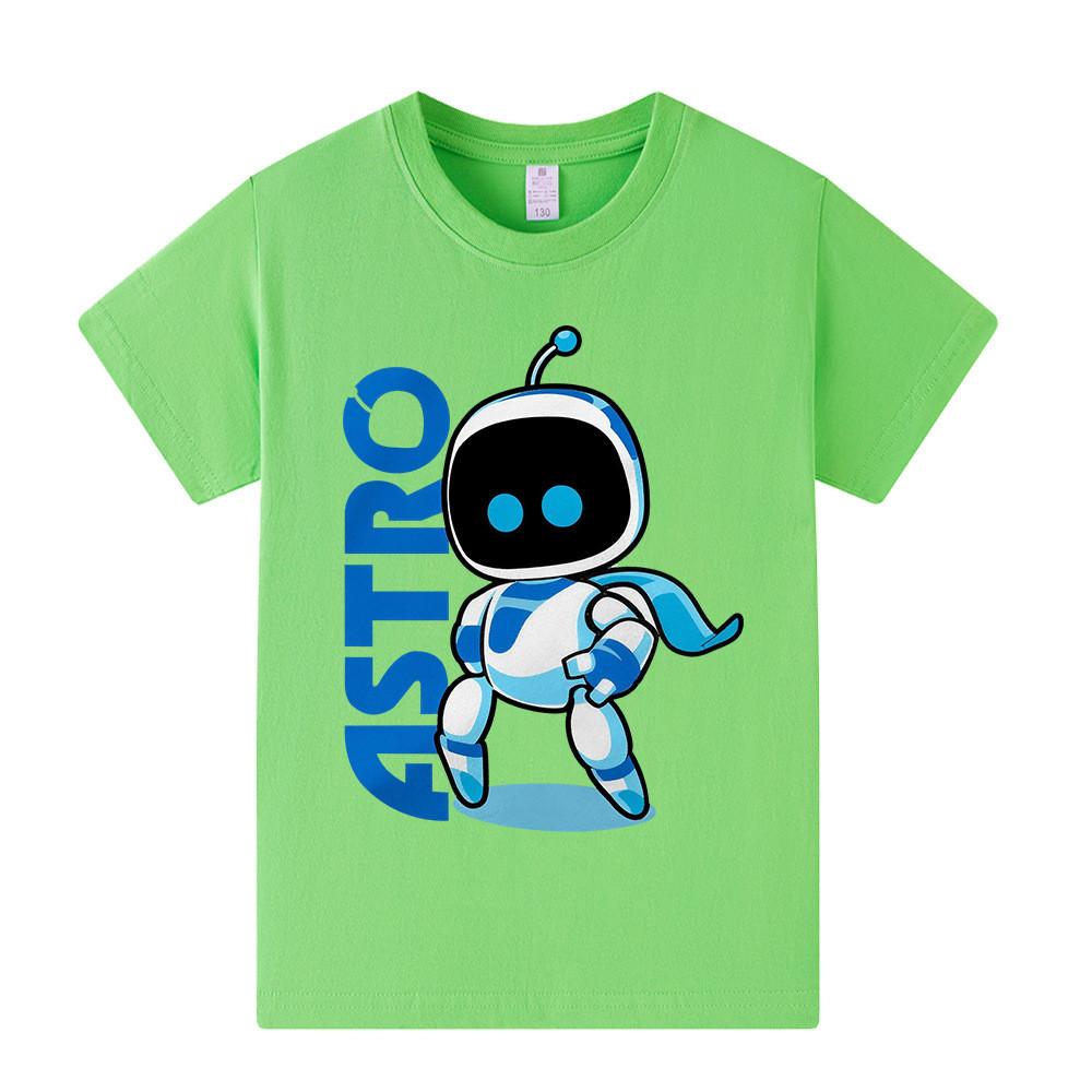 A1337 Детская футболка для мальчиков и девочек с принтом Astro Bot, с короткими рукавами