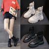 Новый стиль Женская мода Осень Зима Ботильоны Новая платформа Повседневная женская обувь Короткие ботинки Женский стиль Ботинки Zapatos Mujer