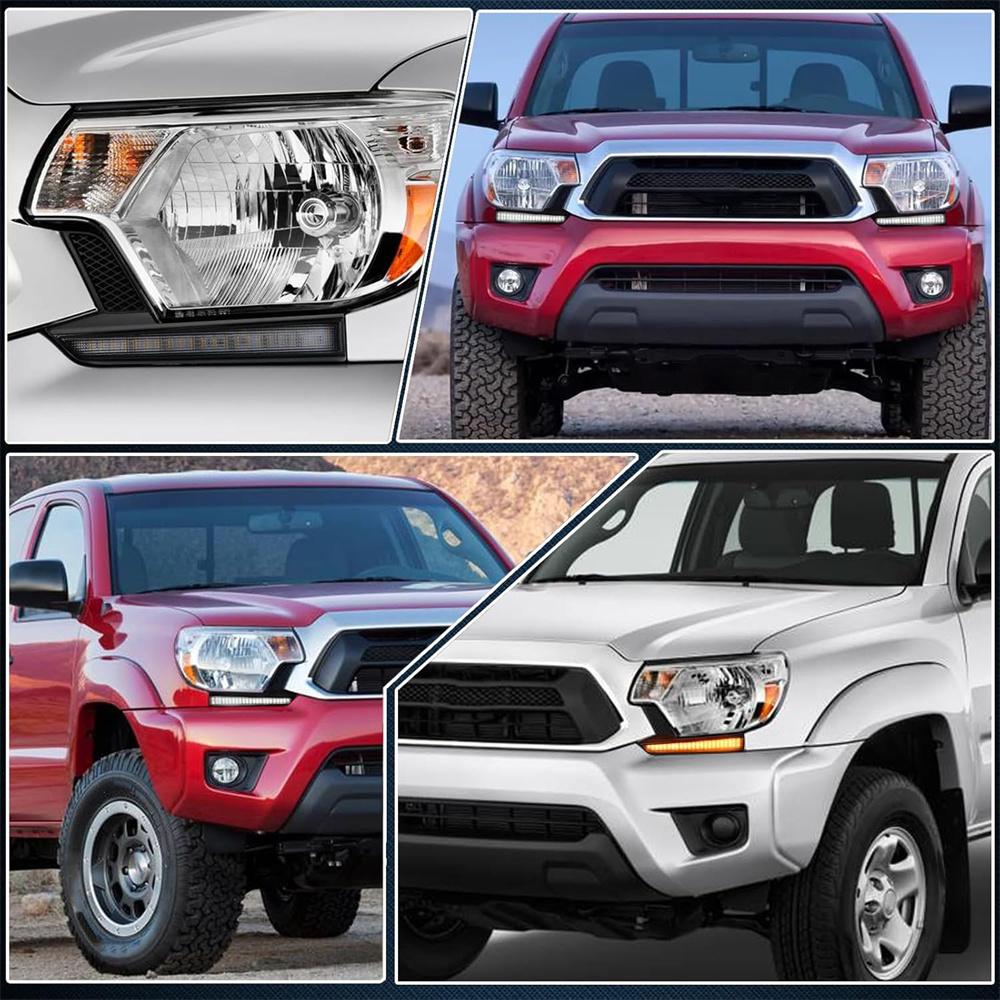 Передняя фара Светодиодный дневной ходовой свет DRL Для Toyota Tacoma 2012-2015