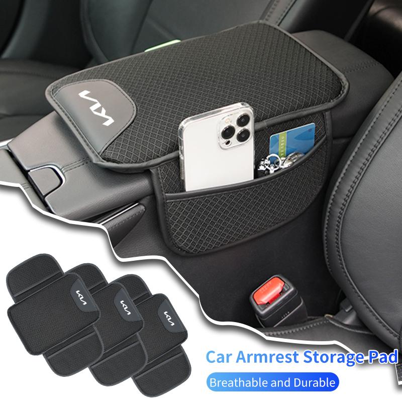 Car Armrest Box Cushion Console Protector Elbow Support Storage Pad For KIA Sportage Rio Ceed Niro Soul Stonic Picanto Sorento