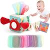 Коробка салфеток Mamimami Home из ткани Five Senses Ages 1 и развивающий подарок на день рождения, игрушка, ткань, мягкая, игра, стимуляция, Монтессори, дети,