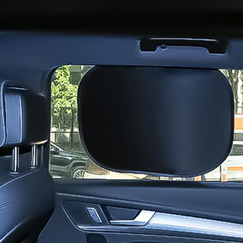 Автомобильные шторки 1 пара Защита от солнца Автомобильные оконные солнцезащитные шторки Статическая пленка Наклейки для жаркой погоды для седана, грузовика, минивэна