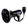 Power Portable Volume Control Bullhorn Voice Siren Alarm Modes Megaphone Speaker With And Strap Black