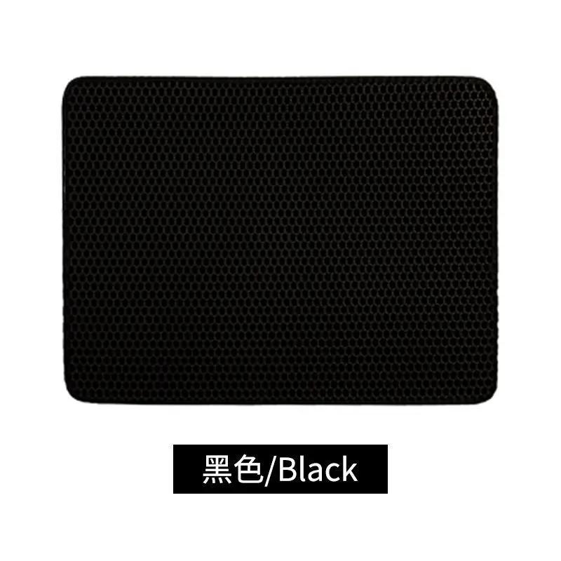 Коврик для кошачьего туалета, двухслойный водонепроницаемый коврик-ловушка, устойчивый к моче, легко чистится, нескользящий коврик для унитаза, кошачья царапина, большой коврик для ног