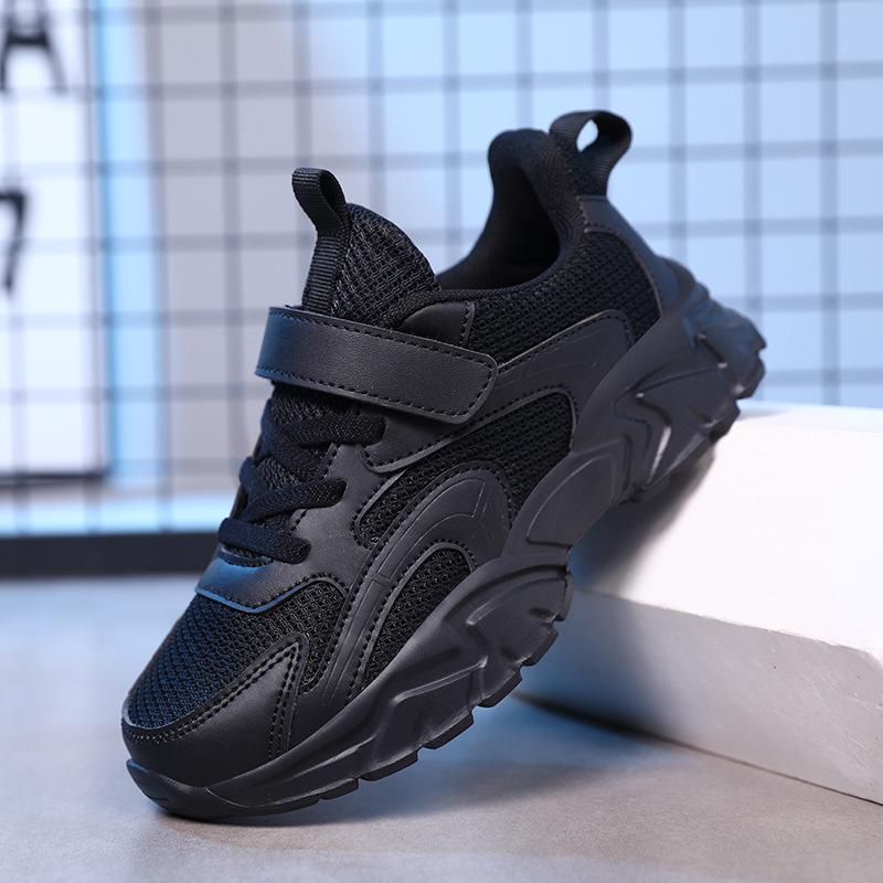 Boys Shoes Sports Shoes Autumn New Mesh Shoes Soft Sole Children Middle and Older Children Boys Mesh White Shoes Students