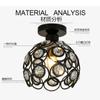 New American Exquisite Corridor Aisle Ceiling Lamp American Clothing Store Cashier Entrance Single Head Crystal Chandelier