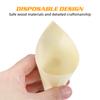 100 Pcs Cone Ice Cream Veneer Roll Mini Dessert Cup Wooden Cones Cake Boxes Food Plushies