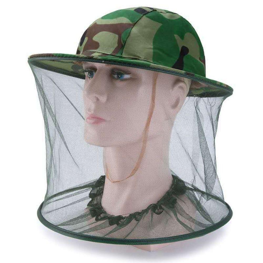 Face Protector Beekeeping Hat Outdoor Fishing Sun Cap Insect Mesh Hat Anti Bee Hat Mosquito Net Hat