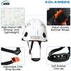 Construction Safety Helmet with Visor Built In Goggles Reflective Stickers ABS Hard Hat ANSI Industrial Work CE Engineer Cap