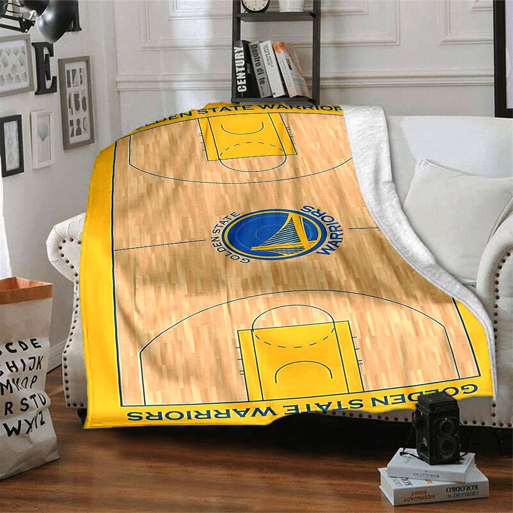 1 шт. Фланелевое одеяло Golden State Warriors, Мягкое, приятное для кожи, с цифровой печатью, Различные размеры в наличии для семьи, друзей, на день рождения