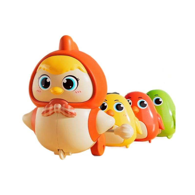 Little Chicken Protecting Its Chicks. Chicken Mother Swaying Over The Chicks. Cute and Charming Magnetic Toy for Early Learning and Crawling.