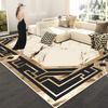 Европейская роскошь Большой ковер для гостиной Роскошное украшение в твердом переплете Золотой ковер для гостиной Зона дивана Моющийся коврик для журнальных столиков