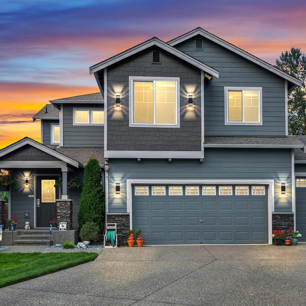 Водонепроницаемые настенные светильники E27 с двойной головкой, светодиодные настенные светильники для современного домашнего интерьера, гостиной, лестницы, наружного декора