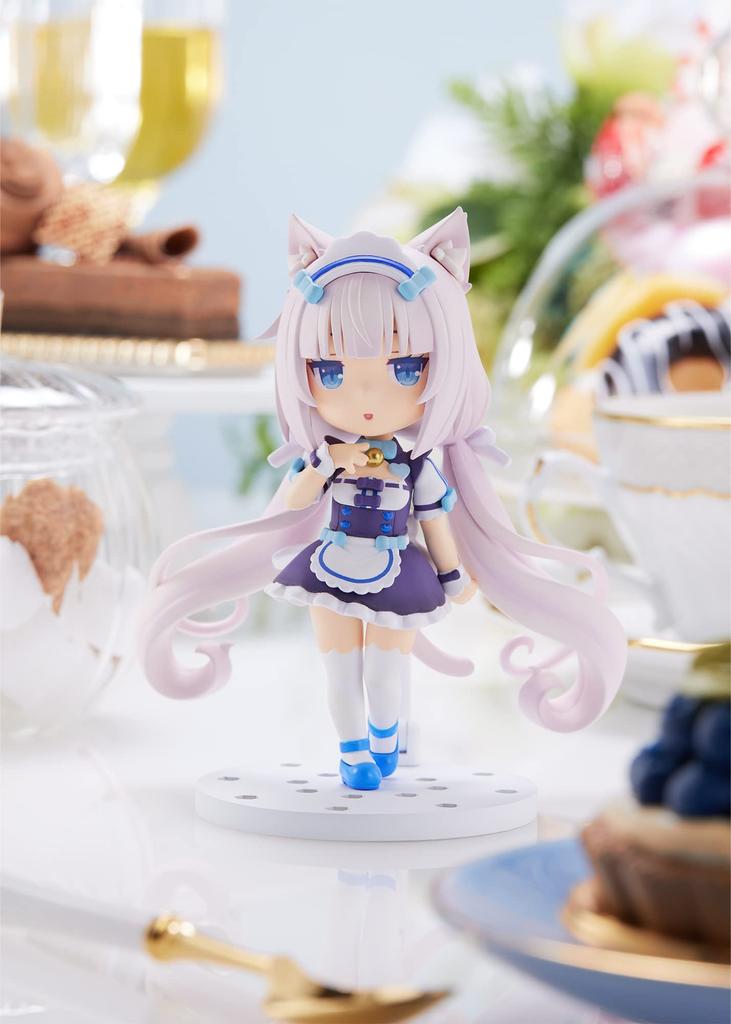 Plum Мини-фигурка Nekopara 100 Ванилла, Высота около 100 мм, ПВХ без масштаба, Предварительно окрашенная, Полная фигурка, PM38462