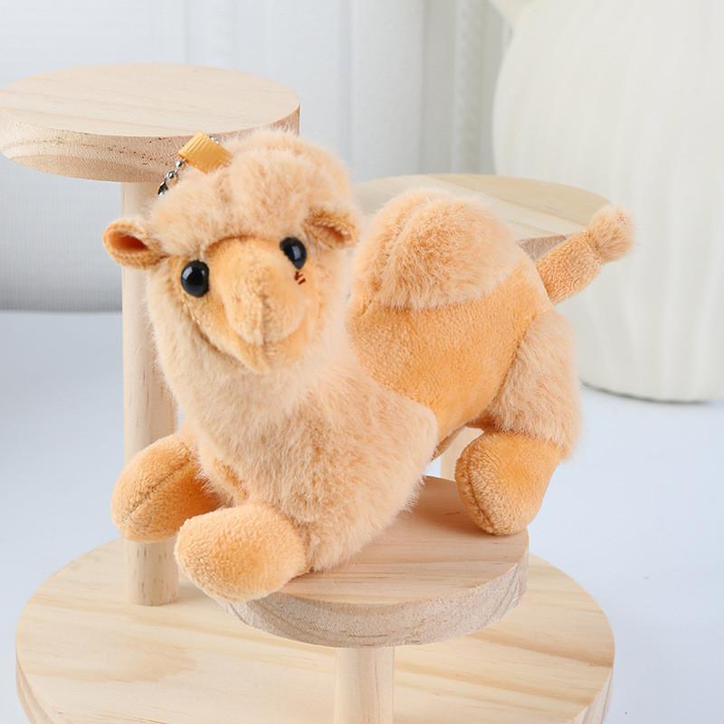 Cute Camel Plush Toy Animal Pendant With Soft Velvet For Backpack Accessories