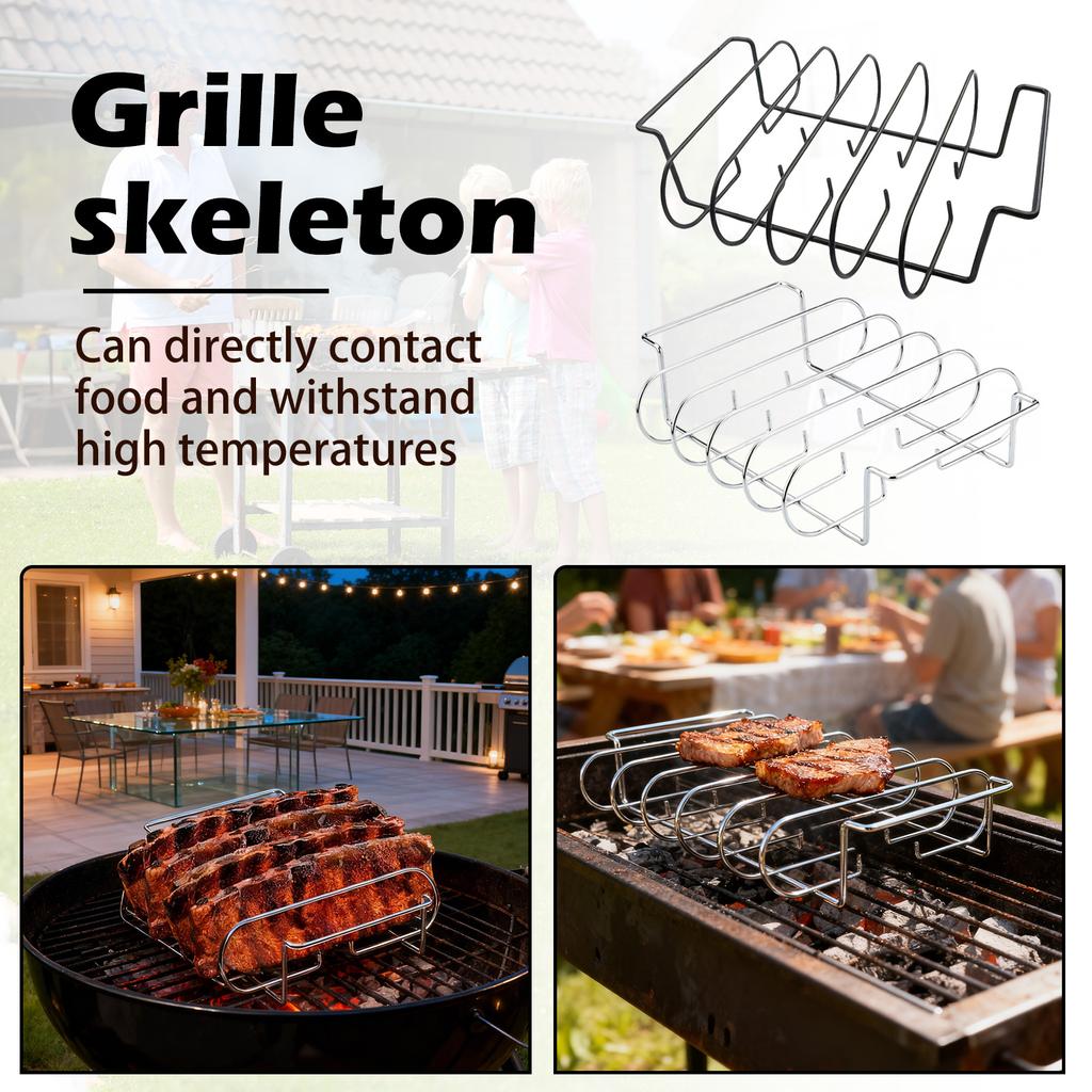 Решетка для барбекю, термостойкая полка для гриля, для жарки стейков и курицы на открытом воздухе, высокая несущая способность, легкий, практичный инструмент для приготовления пищи