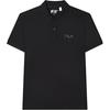 Логотип Удобная Вязаная Футболка-поло с Коротким Рукавом Унисекс Футболки-поло Черный F11U349101F-BK