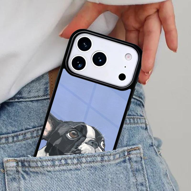 Чехол для телефона с изображением французского бульдога для iPhone 16e 15 14 13 12 17 Pro Max Plus Air 17pro Чехол Coque