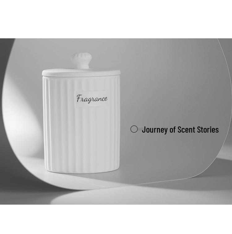 Silent Confession Qixi Gift Box: Ceramic Wood Core Scented Candle Set with Free Shipping - High-End Fragrance Souvenir Ornament