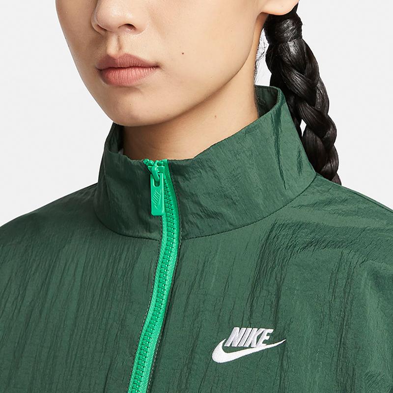Nike Куртки Женские Зеленые Стойка Умеренный Другое DM6186-323