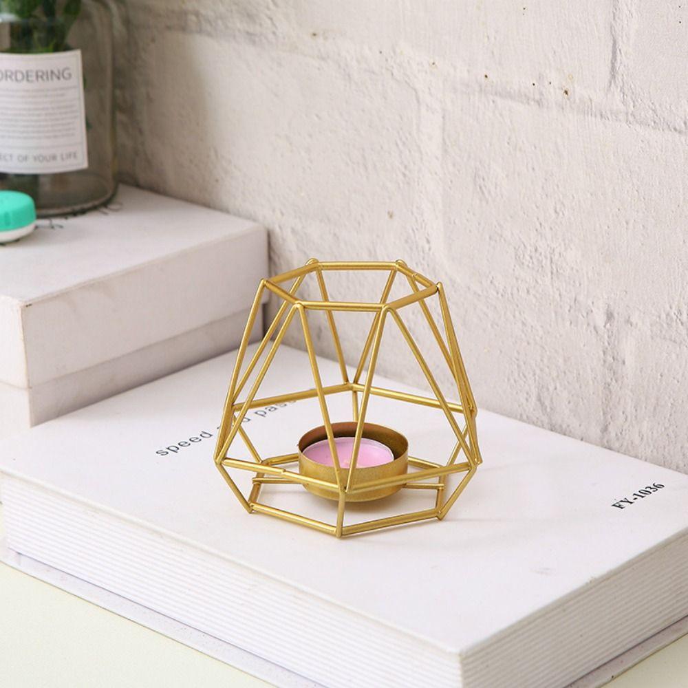 Креативный кованый подсвечник для свечей ручной работы Ароматерапевтическая подставка для свечей Атмосфера