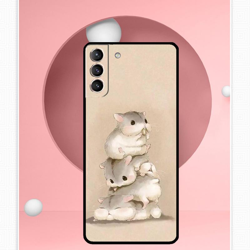 Hamsters Case For Samsung Galaxy S24 Ultra S22 Plus S20 S21 FE S8 S9 S10 Note 10 20 S23 Ultra Cover