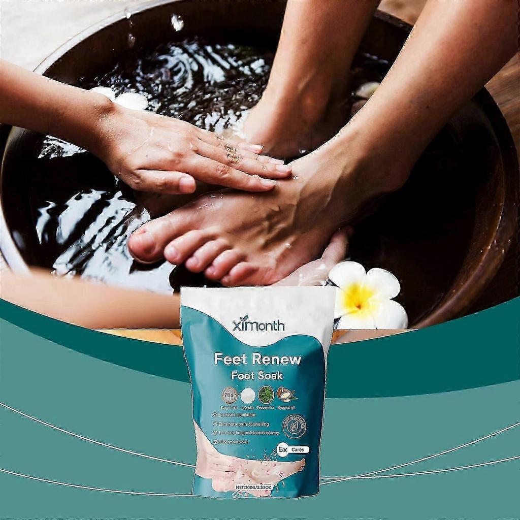 Ximonth Body Foot Care Foot Bath Salt Moisturizes Body Skin Foot Soaking Salt Cleanses and Exfoliates Foot Care