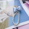 Cute Bowknot Keychain Pendant Fashionable Beaded Phone Charm for Case Decoration