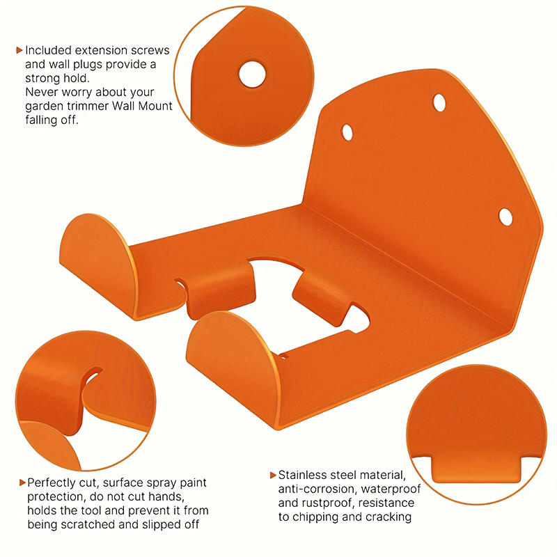 Подставка для триммера Органайзер для мотокосы Держатель Подставка для триммера для травы Настенный подвес для хранения Органайзер для садового электроинструмента Подвес