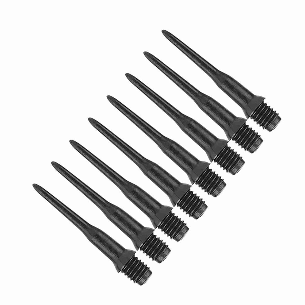 100pcs Plastic Dart Spots Needle Soft Tips Replacement Set Accessory for Electronic Darts Black