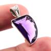 Подвеска из натурального африканского аметиста из стерлингового серебра 925 пробы 1 дюйм a7b66