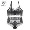Прозрачный комплект нижнего белья для женщин, нижнее белье, ультратонкий бюстгальтер и трусики, бюстгальтер с эффектом пуш-ап, нижнее белье, бюстгальтер и трусы, комплект