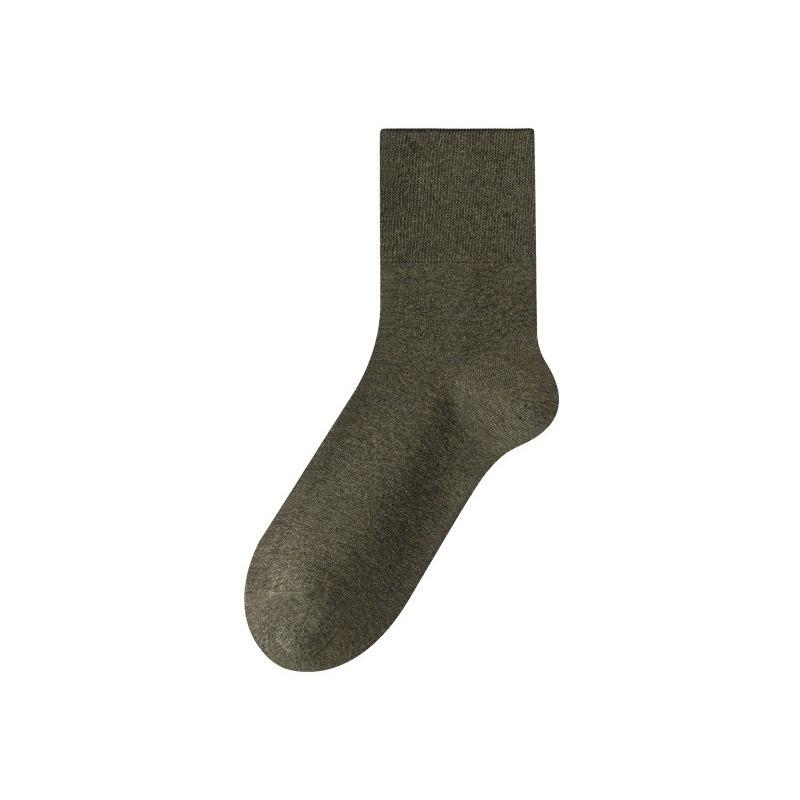 Мужские свободные носки до середины икры для осени и зимы, спортивные носки из чистого хлопка, впитывающие пот и дезодорирующие, антибактериальные и долговечные