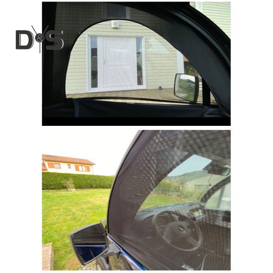 1 пара оконных автомобильных солнцезащитных козырьков, полное покрытие окон, многофункциональный дизайн на молнии, автомобильные солнцезащитные козырьки, автопоставка