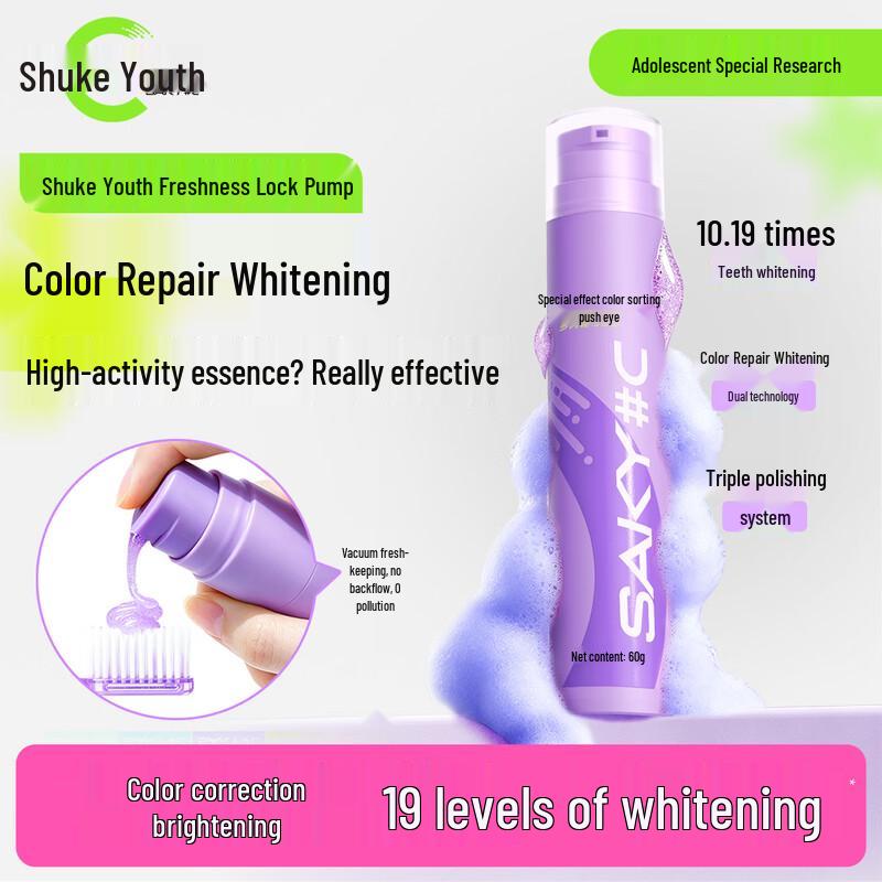 Shuke Teen Color Correcting Whitening Fluoride Toothpaste