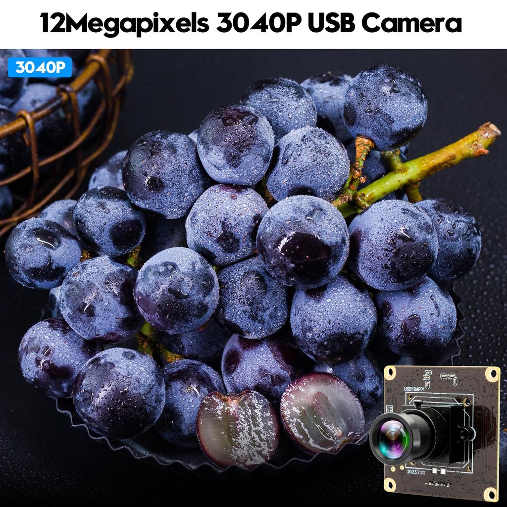 ELP 120FPS USB-камера 12MP 4K Камера для гольф-свинга с узким полем зрения 25 мм M12 для промышленного модуля Raspberry Mac OS, Высокоскоростной объектив, Компьютеры,