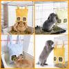 2 Pack Rabbit Guinea Pig Hay Feeder, Cute Bunny Hay Bag, Hanging Hay Holder for Guinea Pig Cage, Hay Feeder for Rabbits Chinchillas Hamsters Small