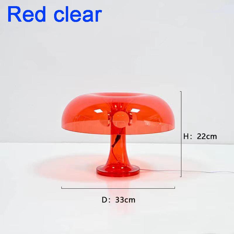 Simple Style Mushroom Table Lamp Ornament Light with 5PCS of E14 LED Tricolored Bulb USB AU EU UK US Plug for Livingroom&Bedside