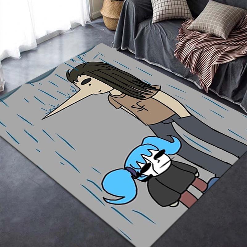 2025 New sally face Carpet Rug for Living Room Bedroom Home Sofa Decoration,Kids play Non-slip Floor Mat139