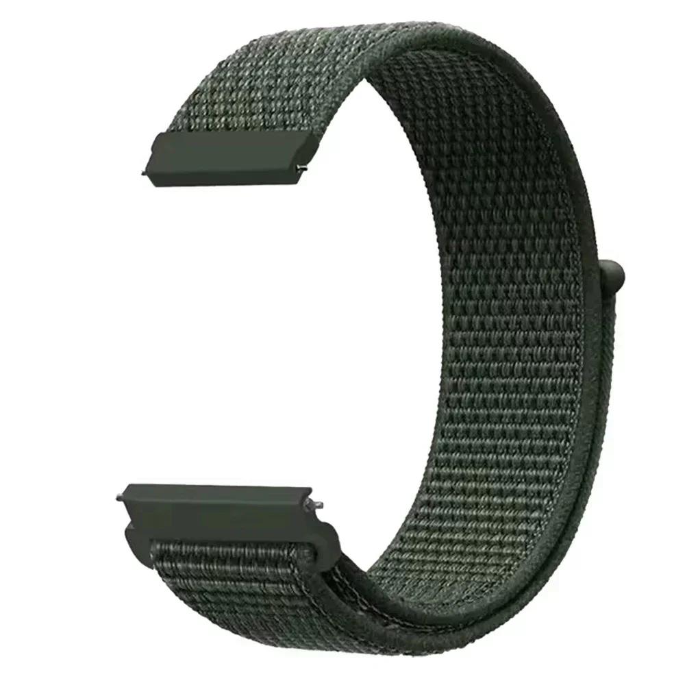 22 мм 20 мм Нейлоновый петлевой ремешок Для Amazfit BALANCE/Active2/bip 6 5/GTR 4 3 PRO/GTS 4 2mini 3 Спортивный браслет Samsung Watch 7 6 5 Ремешок