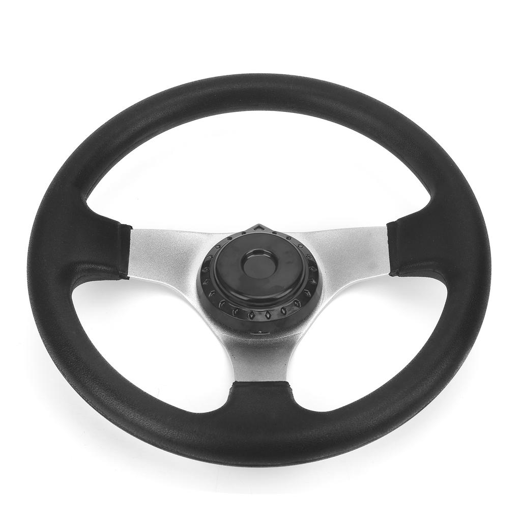 11.8in Steering Wheel with Cap Assy Fit for DIY China Go Kart Karting ATV UTV Bike Parts