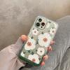 Белый складной чехол-держатель с цветочным принтом для Iphone 14 Pro Max 13 11 12 14 Plus, мягкий силиконовый чехол-бампер