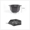 Flowerpots Plastic Plants Pots With Trays Garden Landscape Bonsai Pot Outdoor Rectangular Square Planter Flower Pot Home Decor