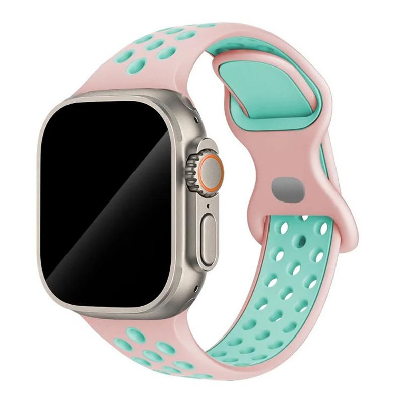 Спортивный ремешок с цветными частицами, резиновый ремешок для Apple Watch 49 мм 46 мм 45 мм 44 мм 42 мм 41 мм 40 мм для IWatch 11 10 9 8 7 6 5 4 3 SE