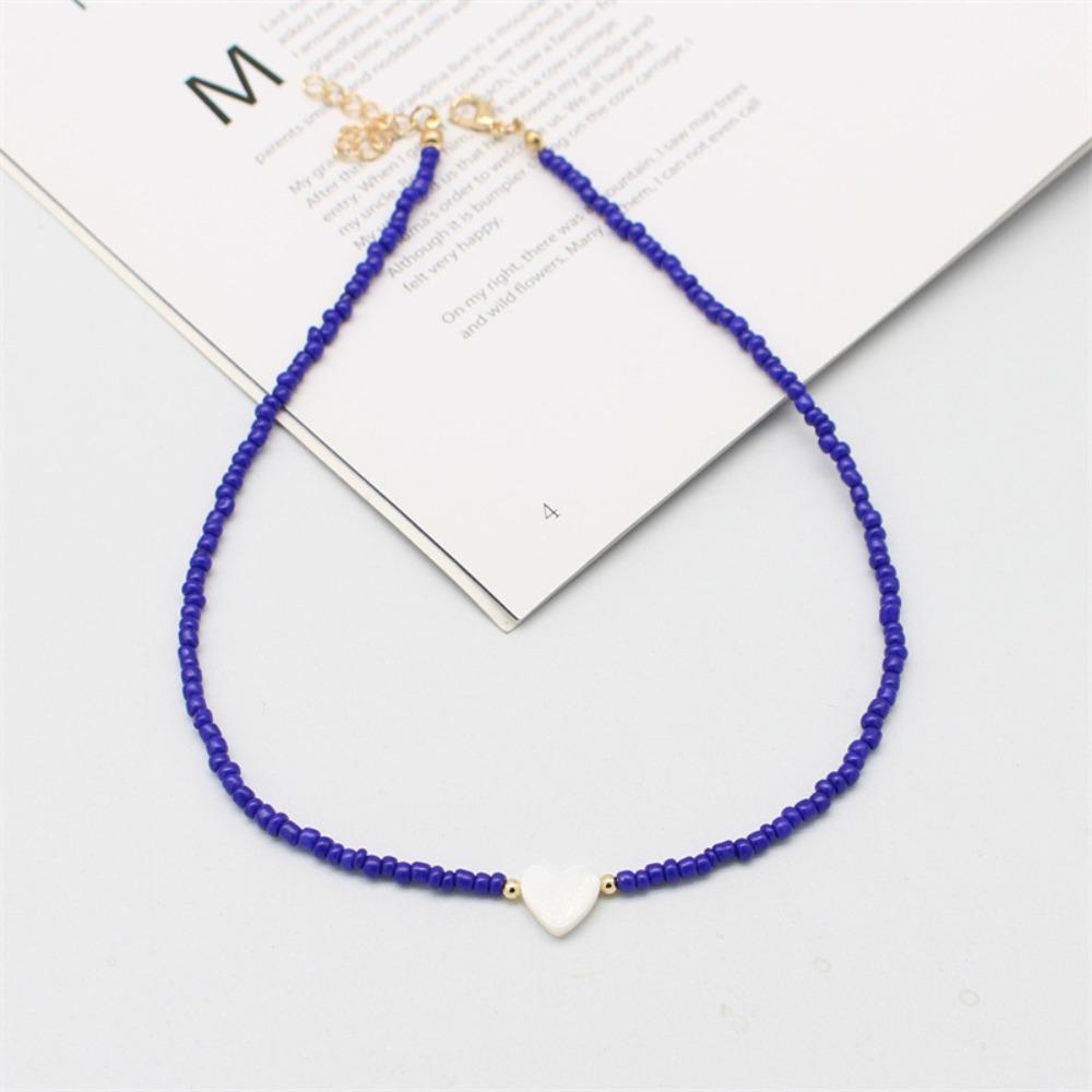 Ожерелье-чокер с цветными короткими бусинами Shell Love для девочек