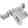 Sliding Door Bolt Lock for Wooden Doors and Garden Sheds Constructed of Stainless Steel with Padlock Hole for Enhanced Security