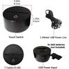Lampe de nuit - led - 3d illusion - 7 couleurs - tactile - rechargeable usb