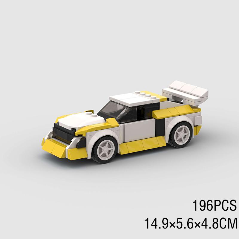 MOC City Speed ​​Sport Racing Car Model Building Blocks Convertible Super Race Bricks Rally Vehicle Toy Technical Christmas Gift