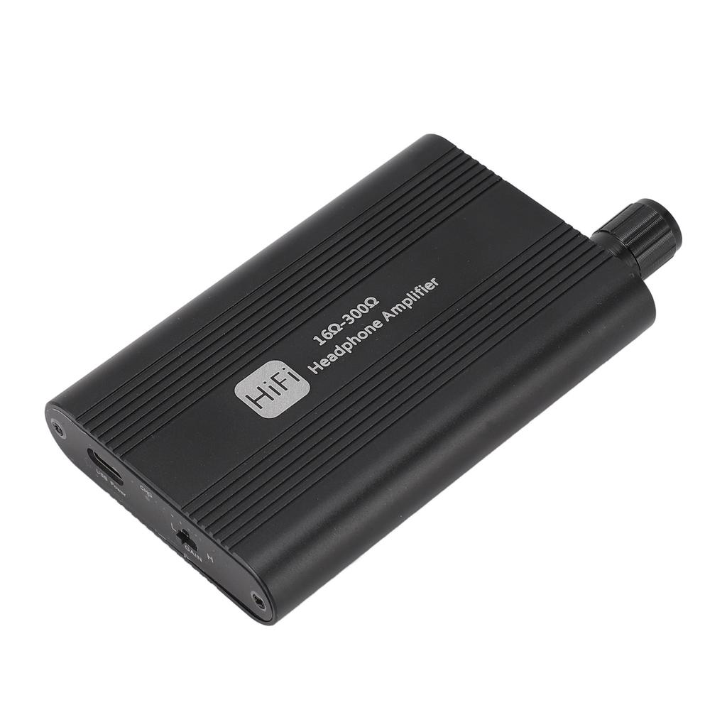 Портативный усилитель для наушников 2-ступенчатый переключатель усиления Превосходное качество звука 16–300 Ом 3,5 мм AUX вход/выход для наушников