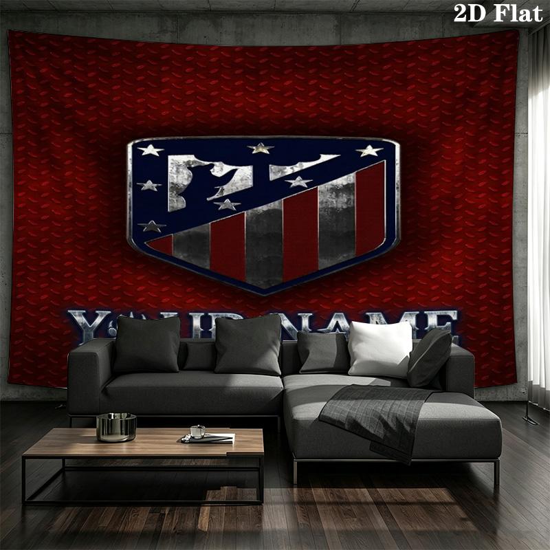 American Pride Shield Custom Name Wall Tapestry Aesthetic Wall Hanging Printed Fabric Blanket Decorative Tapestries For Bedroom Living Room Home Decor